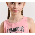 Παιδική αμάνικη μπλούζα με ασύμετρο άνοιγμα για κορίτσια `LUMINOUS MiniMe ` - Image 3