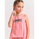 Παιδική αμάνικη μπλούζα με ασύμετρο άνοιγμα για κορίτσια `LUMINOUS MiniMe `