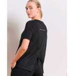 Γυναικεία κοντομάνικη μπλούζα με κρουαζέ πλάτη